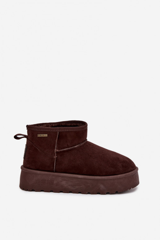 Stivali da neve bassi con piattaforma Big Star OO274A101 color cioccolato