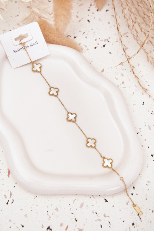 Un braccialetto Con pendenti Stal NierdzeAna oro-PerłoAa