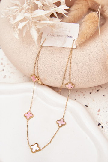 Catena dall acciaio inossidabile oro-rosa