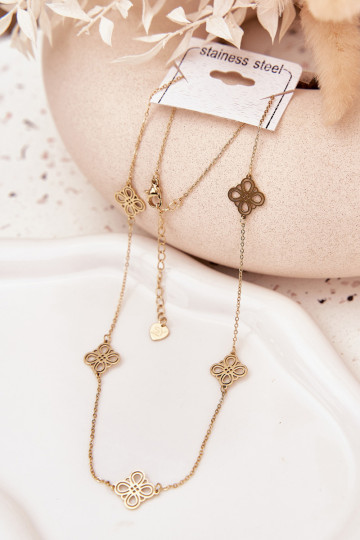 Collana in acciaio inossidabile color oro