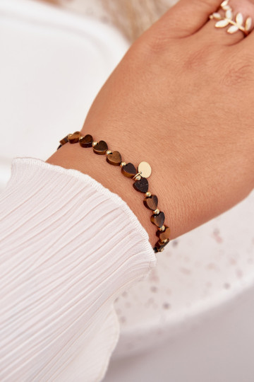 Un braccialetto Cuori Realizzato in acciaio chirurgico Deverrone