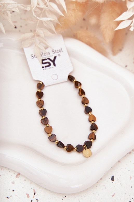 Un braccialetto Cuori Realizzato in acciaio chirurgico Deverrone