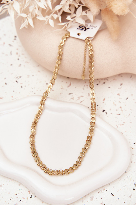 Senza collo Realizzato in acciaio chirurgico colore dorato