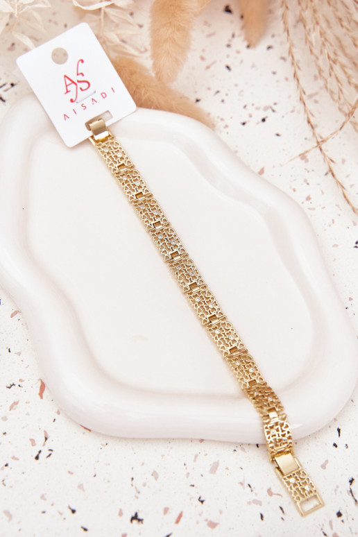 Un braccialetto Femminile Realizzato in acciaio chirurgico colore dorato