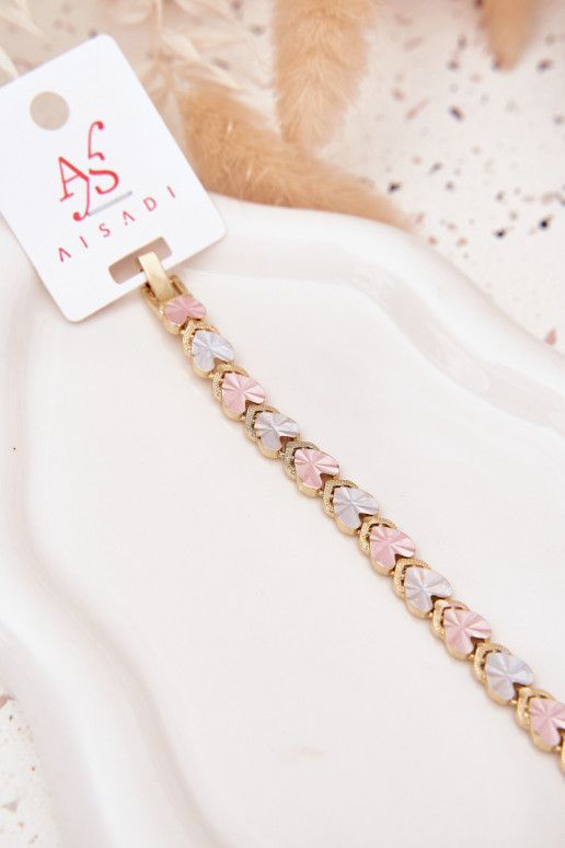 Un braccialetto FemminileKoloroAymi Cuorimi Stal Chirurgiczna colore dorato