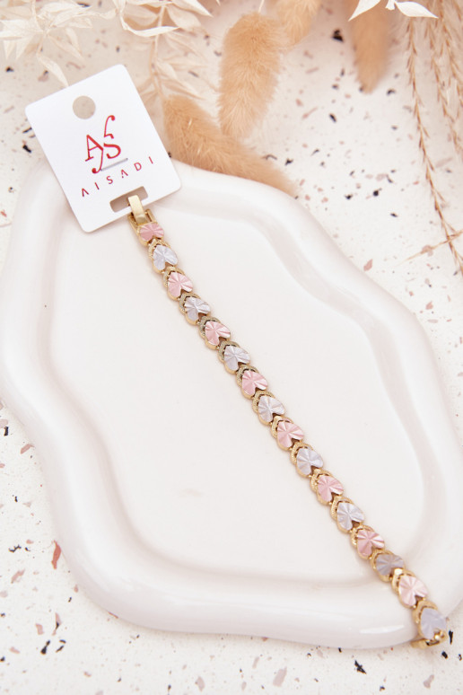 Un braccialetto FemminileKoloroAymi Cuorimi Stal Chirurgiczna colore dorato