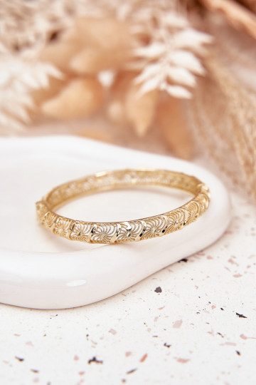 Freddo Un braccialetto Femminile Realizzato in acciaio chirurgico colore dorato 2