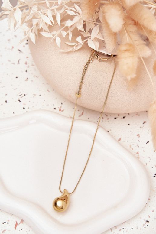 Senza collo Abilitato Żmijce Con ciondolo Łezka colore dorato