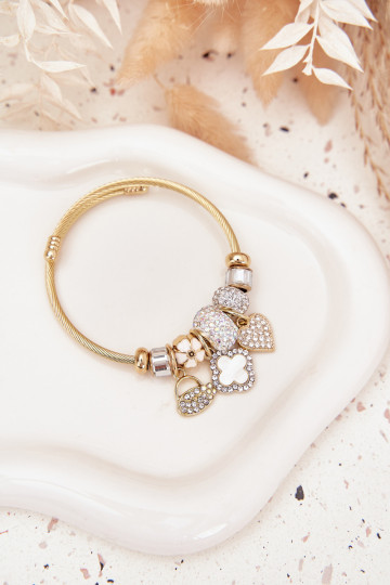 Un braccialetto z ZaAieszkami Charms colore dorato 2