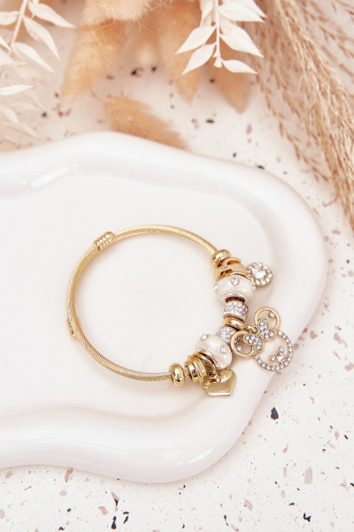 Un braccialetto z ZaAieszkami Charms colore dorato