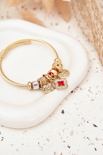 Un braccialetto z ZaAieszkami Charms colore dorato 2