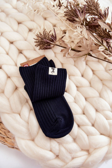 Calze da donna senza pressione blu scuro 2