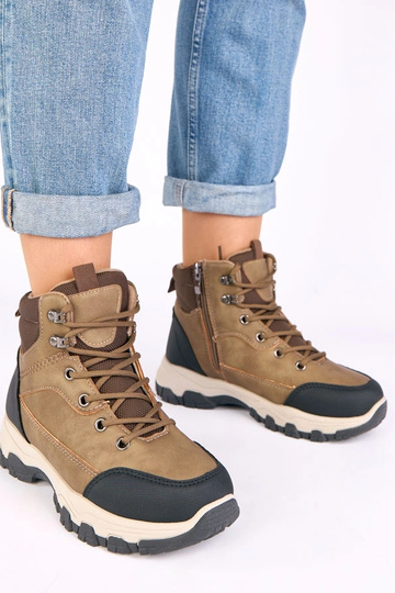 Stivali beige scuro con...