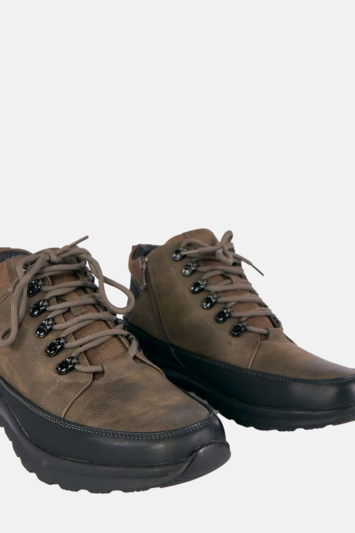 Stivali grigi da uomo foderati in...