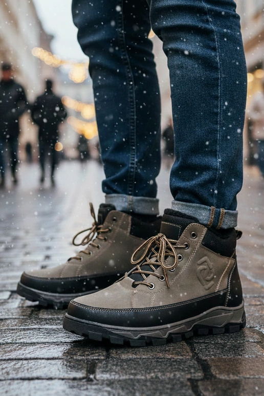 Stivali verdi da uomo foderati Elias