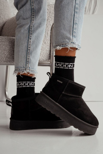 Calzini Femminile Półfrotte UNIQUE Nessuna pressione MOON colore nero