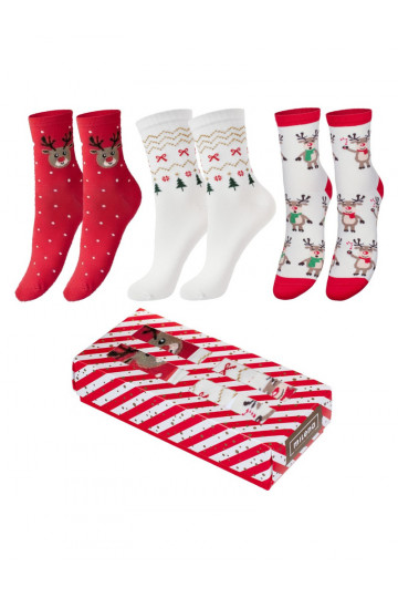 Impostare ŚAiątecznych Skarpet IN Pudełku 3 Coppie 2