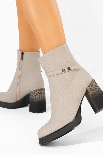 Stivaletti grigi con tacco...