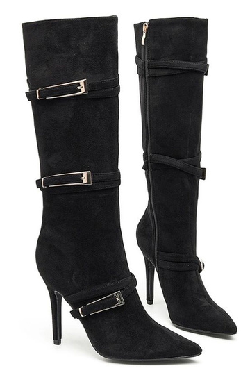 Stivali lunghi neri con...