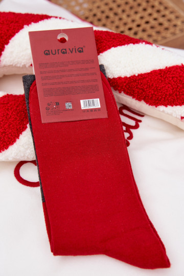 Skarpety Deveschio Abilitatotale con una nota I Śmiejącym Się Babbo Abilitatotaleem colore grigio 2