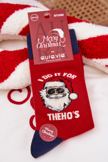 Skarpety Deveschio Abilitatotale Babbo Abilitatotale IN Okularach rosso-blu scuro