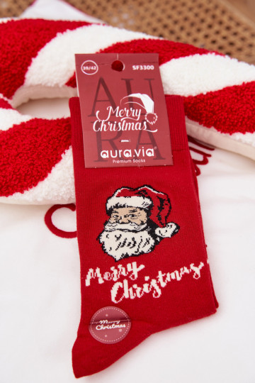 Skarpety Deveschio Abilitatotale Con Babbo Abilitatotale Merry Christmas colore rosso