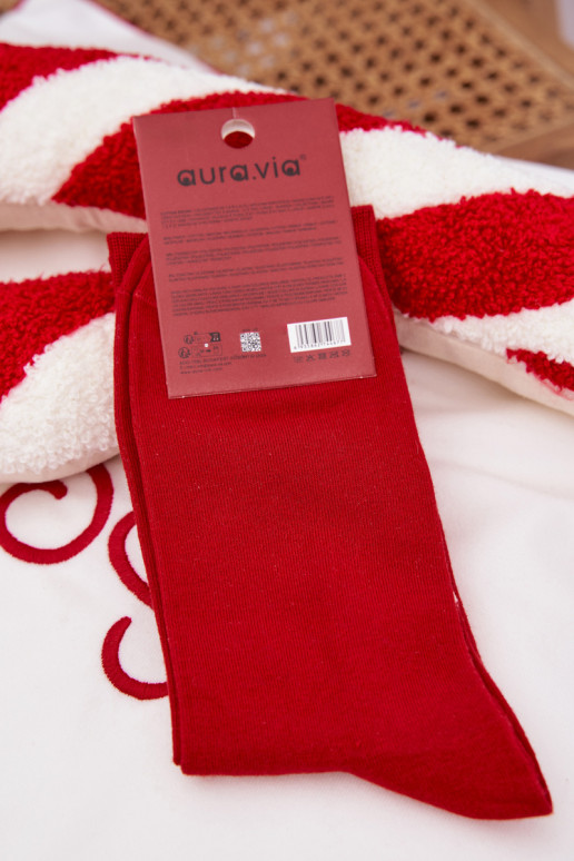 Skarpety Deveschio Abilitatotale Con Babbo Abilitatotale Merry Christmas colore rosso