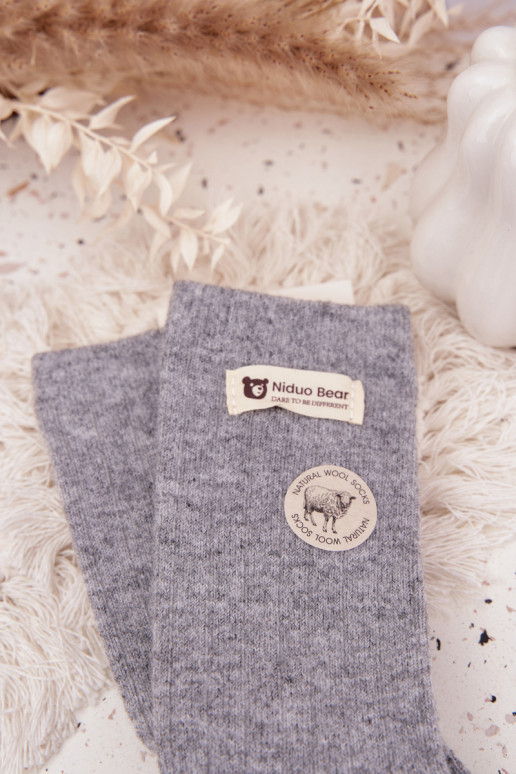 Caldo INełniane Calzini FemminileAbilitatoszyAką colore grigio