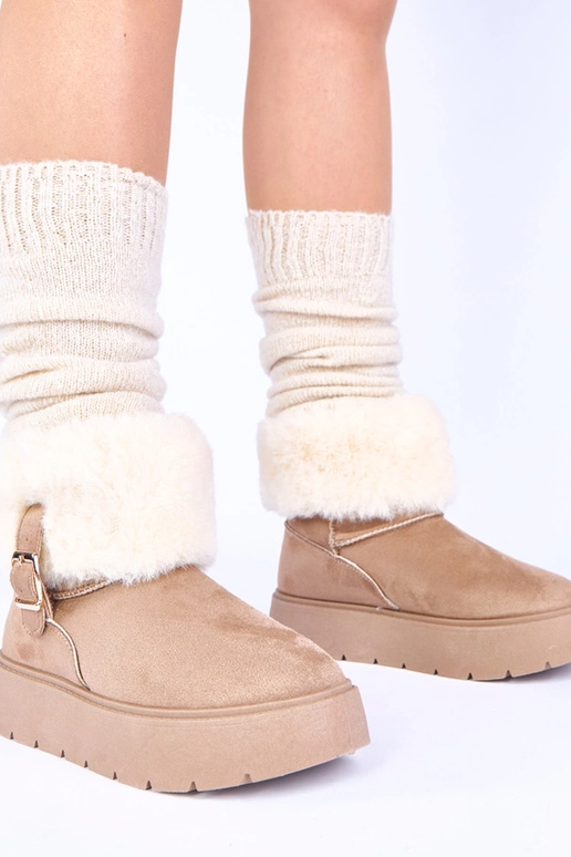 Stivali da neve color sabbia scuro...