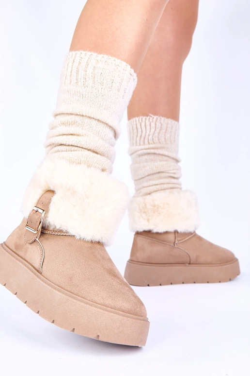 Stivali da neve color sabbia scuro...