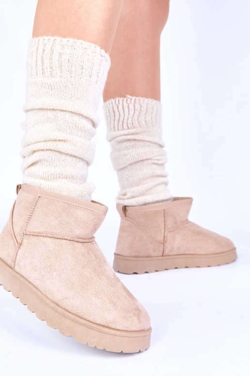 Stivali da neve color sabbia con...