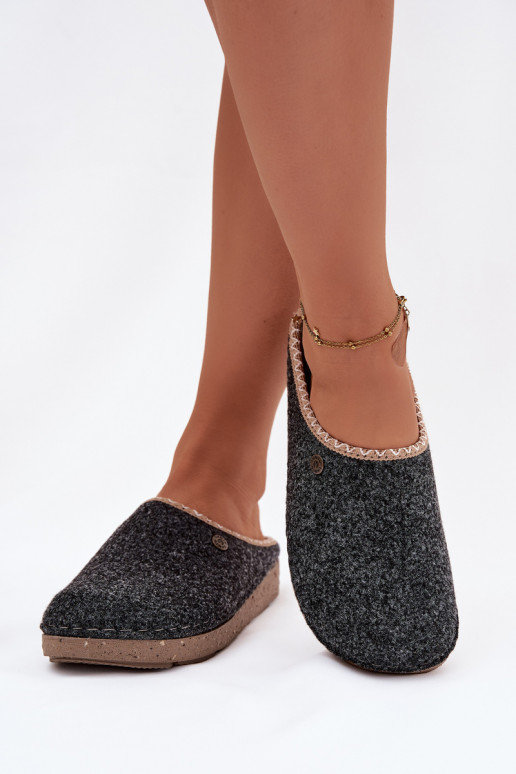 scarpe fatti in casa Pantofole Femminile Inblu ED000031 colore grigio