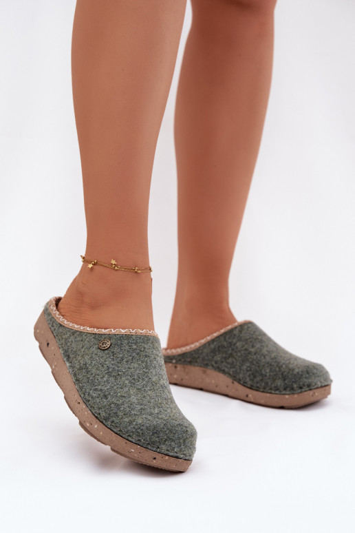 scarpe fatti in casa Pantofole Femminile Inblu ED000031 colore verde