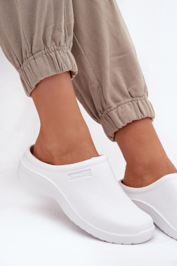 Pantofole leggere Pantofole Zoccoli Femminile Colore bianco Parissa