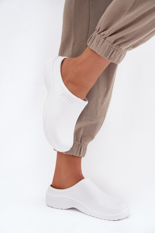 Pantofole leggere Pantofole Zoccoli Femminile Colore bianco Parissa