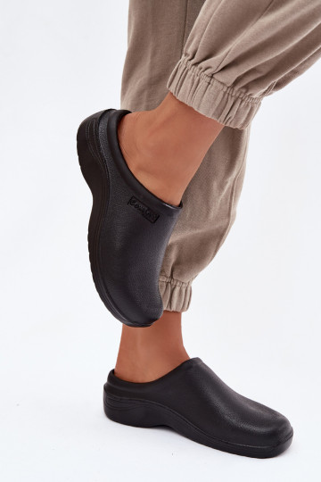 Pantofole leggere Pantofole Zoccoli Femminile colore nero Parissa