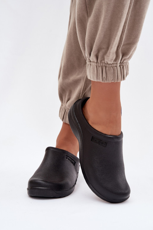 Pantofole leggere Pantofole Zoccoli Femminile colore nero Parissa