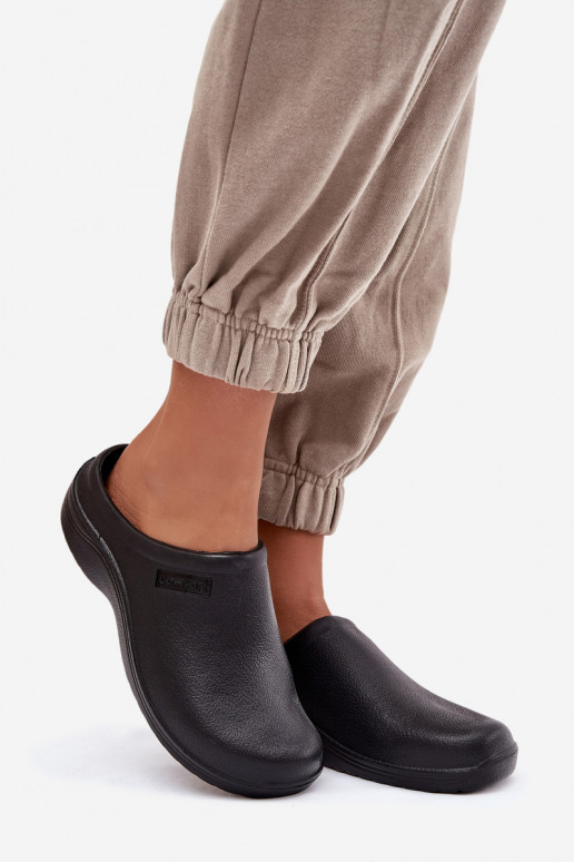 Pantofole leggere Pantofole Zoccoli Femminile colore nero Parissa