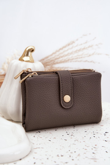 Portafoglio da donna in ecopelle colore grigio Ilissea