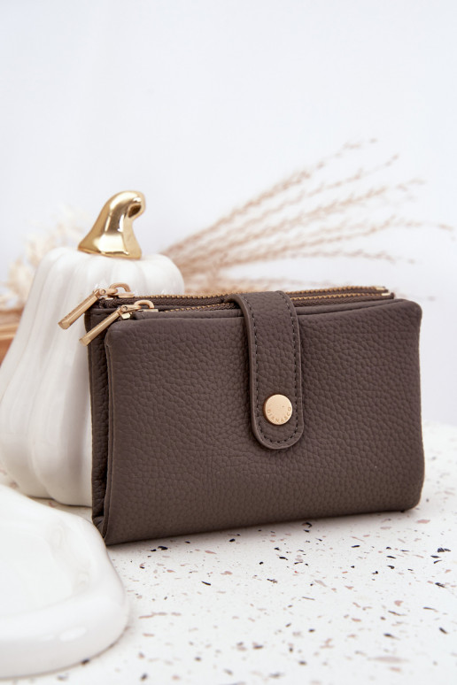 Portafoglio da donna in ecopelle colore grigio Ilissea