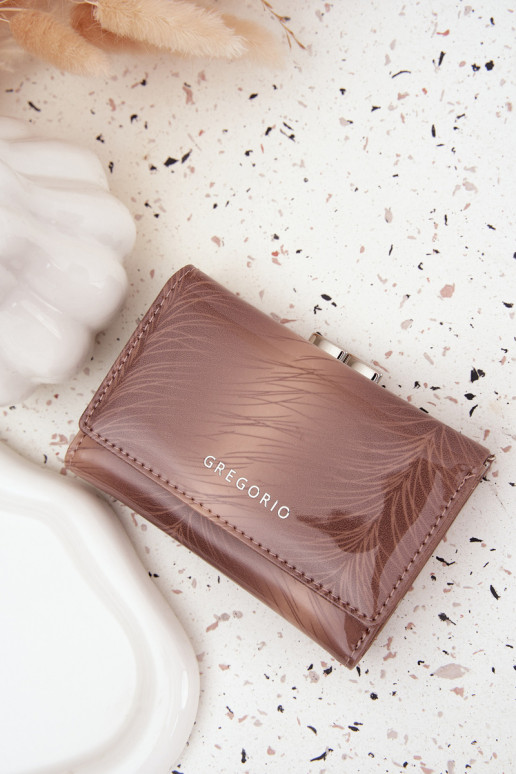 laccato Portafoglio da donnaDrobinkami colore avorio Cermina