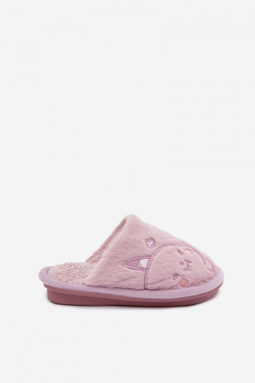 Pantofole viola per bambino con pelliccia Norene 2