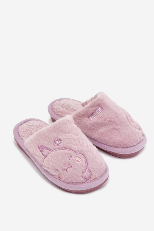Pantofole Infantile con una pelliccia Colore viola Norene