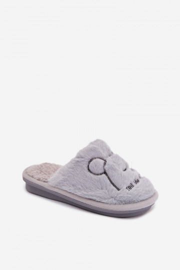 Pantofole blu per bambino con pelliccia Norene