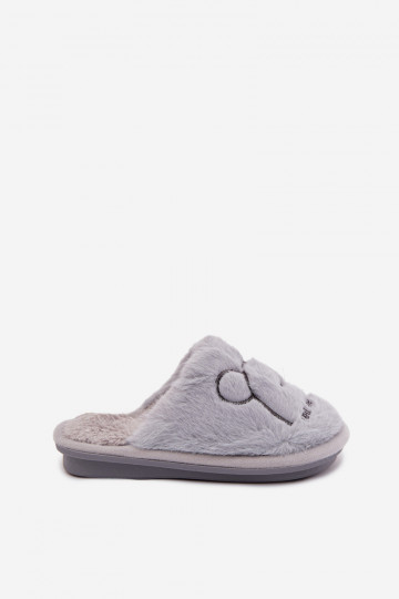 Pantofole blu per bambino con pelliccia Norene 2