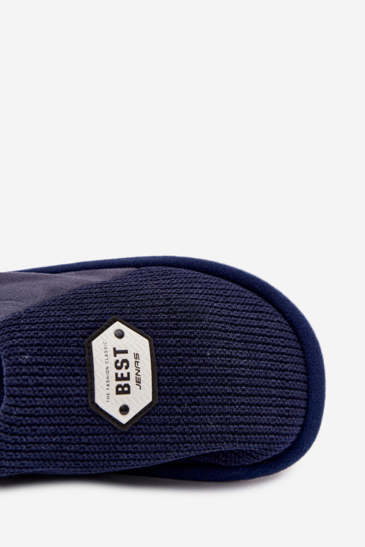 Pantofole DeveschioAbilitatoszyAką blu scuro Presine