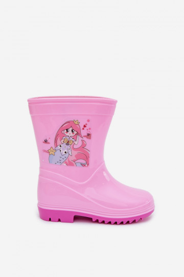 Stivali di gomma Infantile colore rosa Esalina 2