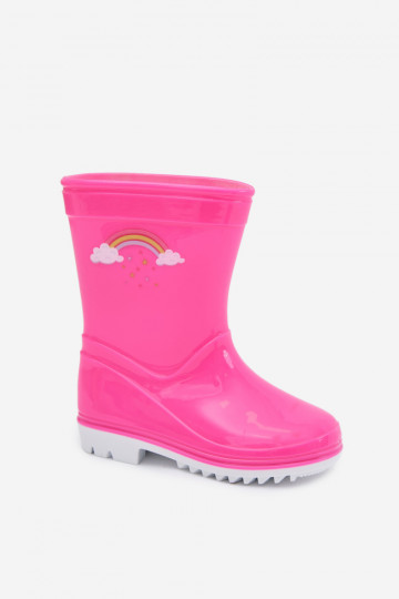 Stivali in gomma rosa per bambini "Esalina"