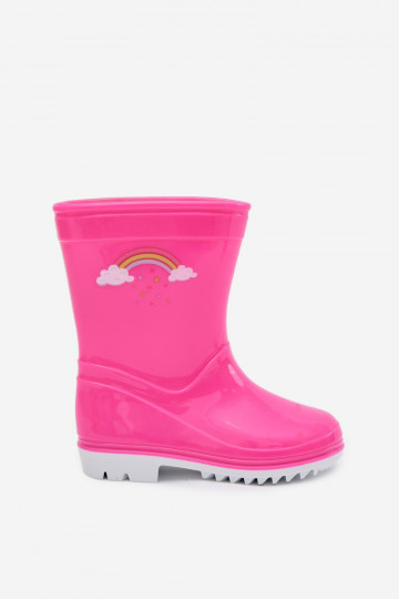 Stivali di gomma Infantile colore rosa Esalina 2