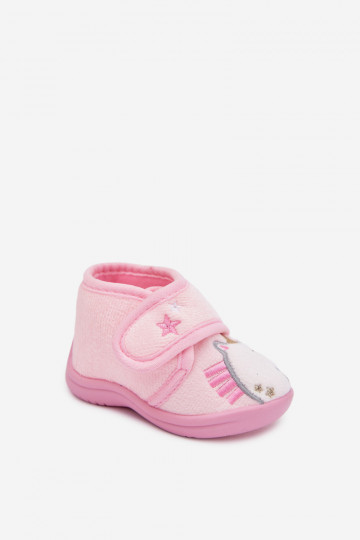 Pantofole Infantile con chiusure adesive colore rosa Jeselle